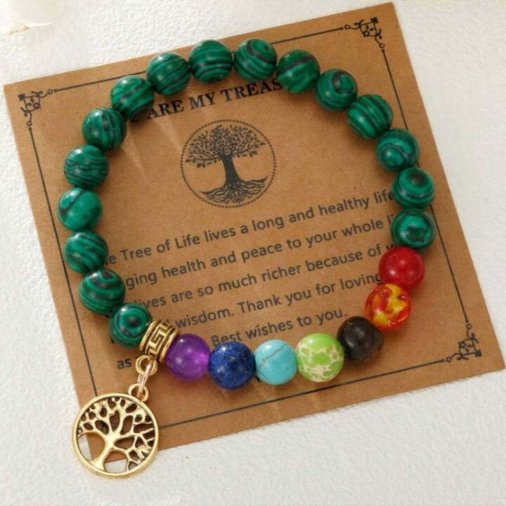 NWT Tree Of Life Beaded Bracelet